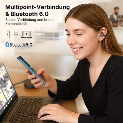 EarFun Clip Open-Ear-Kopfhörer Bluetooth mit LDAC und Hi-Res Audio