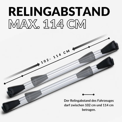 Owen Dachträger 3.0 Pro für bündige Reling - Silber 120cm