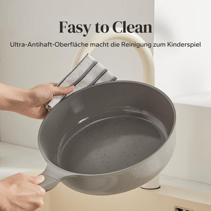 Redchef Keramik Pfanne – 28cm mit Deckel Induktion Antihaft