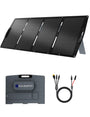 ECO-WORTHY 200W Faltbares Solarpanel für Powerstation und Camping – faltbar mit integrierter Halterung