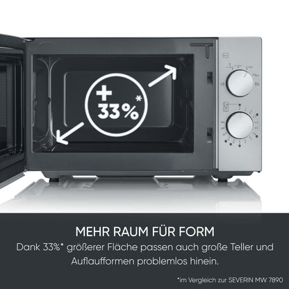 SEVERIN MW 9184 Solo Mikrowelle – Glasboden 20L Schwarz