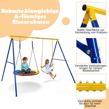 COSTWAY Schaukelgestell aus Metall, bis 300 kg belastbar