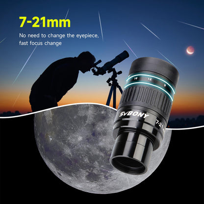 Svbony SV135 Teleskop Zoom Okular 7-21mm - 1.25 Zoll