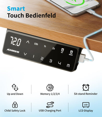 MAIDeSITe T2 Pro Plus – Höhenverstellbares Tischgestell elektrisch 2 Motoren