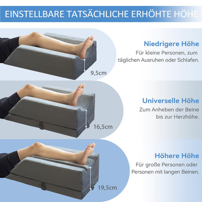 KingPavonini Venenkissen Beinhochlagerungskissen, 4-stufig