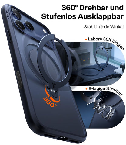 TORRAS Ostand Q3 Spin Hülle für iPhone 17 Pro mit MagSafe, Blau