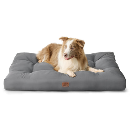BEDSURE Hundekissen XL waschbar, Hundebett 111 x 89 cm grau