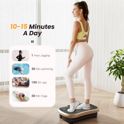 Dripex Vibrationsplatte 3D Trainingsgerät, 99 Stufen, Bluetooth