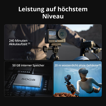 DJI Osmo Action 6 Essential Combo – Action-Cam mit 8K-Video