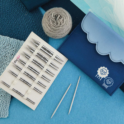 KnitPro Nova Deluxe Nadelspitzen-Set austauschbar 13 cm, 8 Grössen