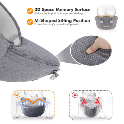 Kisdream Babytrage 9-in-1, ergonomisch, für Babys 3–36 Monate