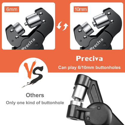 Preciva Ösenzange Set GT40194 mit 400 Ösen 6 mm und 10 mm
