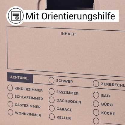 GreatVita Umzugskartons 20 Stück, 2-wellig, 600 x 330 x 350 mm