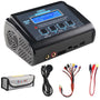 HTRC C150 LiPo RC Ladegerät 150W 10A mit Balancer. Rechteckiges Gehäuse. Lädt und balanciert LiPo-Akkus für RC-Modelle.