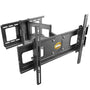 RICOO TV Wandhalterung R06 Schwenkbar 40-75 Zoll - Neigbar: Schwarze Metallhalterung hält TVs an der Wand, schwenkbar & neigbar.