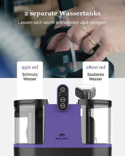 Motionflow Waschsauger Teppichreiniger mit Heizfunktion, 1200W