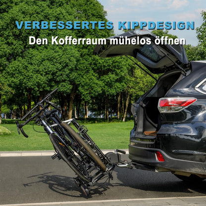 CXWXC Fahrradträger für Anhängerkupplung, 2 Fahrräder, 60 kg