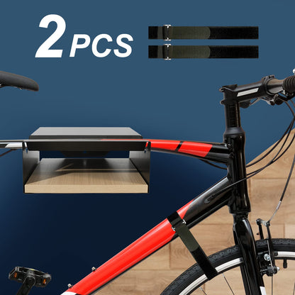 MOSHAY S-Rack Fahrradwandhalterung aus Aluminium und Holz
