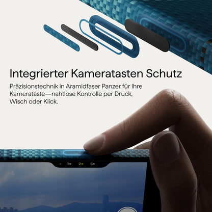 pitaka iPhone 17 Pro Max Ultradünne Aramid Hülle - Mondaufgang