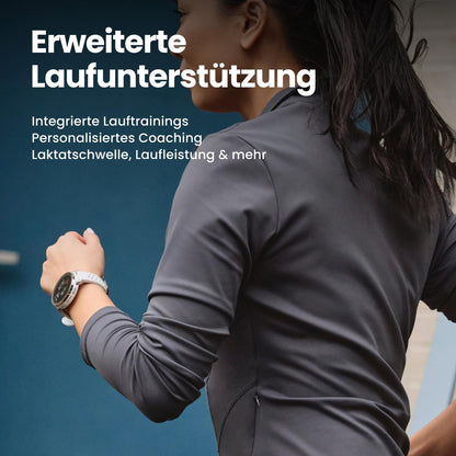 Amazfit Active 3 Premium Lauf-Smartwatch, 1,32" AMOLED Saphir-Display