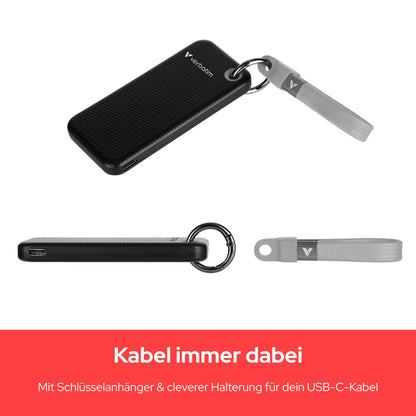Verbatim Pocket SSD 1 TB Externe SSD - Schwarz/Grau