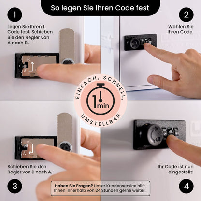 Lockabox One abschliessbare Aufbewahrungsbox mit Zahlenschloss