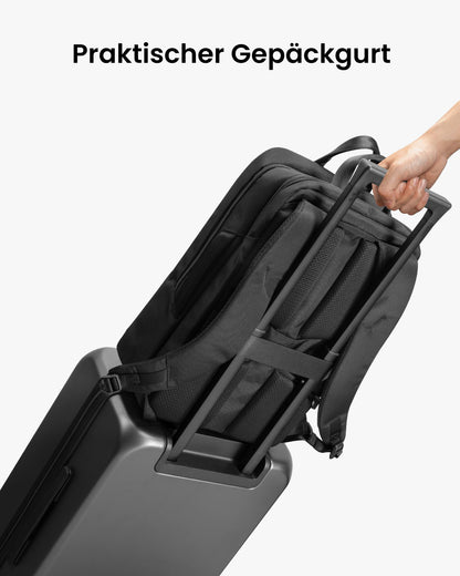 tomtoc 24L Business Laptop Rucksack für 15,6-16 Zoll - Schwarz