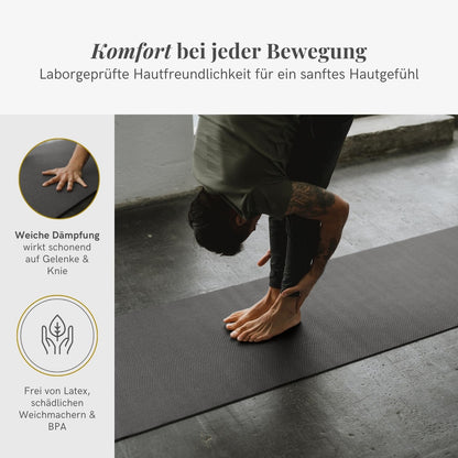 Lotuscrafts Yogamatte MUDRA, 5 mm, rutschfest, 183 x 60 cm