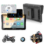 Carpuride W702BS Pro Motorrad CarPlay Display 7" für BMW. Schwarzes Gehäuse. Navi- und Multimedia-Anzeige für Motorräder.