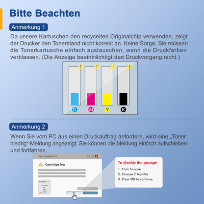 Palmtree Kompatibel für HP 415X Toner Set - 4er-Pack XL