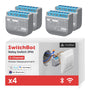 SwitchBot Wlan Schalter 2PM Smart Relaisschalter 16A, 2er-Pack. Weiß, rechteckig. Steuert elektr. Verbraucher per WLAN.