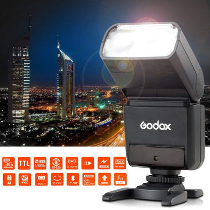 Godox TT350S Aufsteckblitz TTL HSS für Sony Mirrorless Kameras