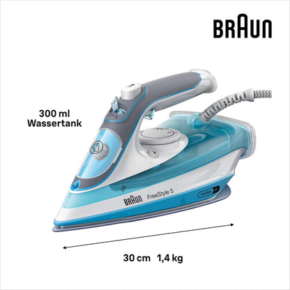 Braun TexStyle 5 SI 5006 BL Dampfbügeleisen, 2600 W, blau