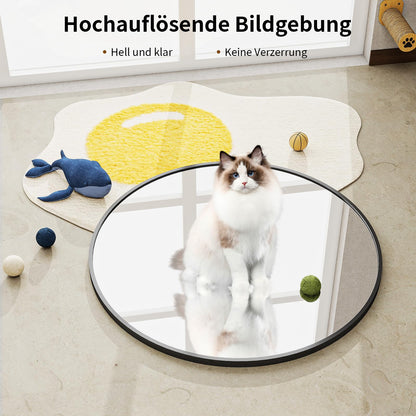 BEAUTYPEAK Runder Wandspiegel 90 cm - Aluminiumrahmen