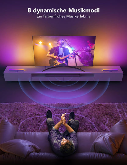 Govee RGBIC LED Lightbar TV Hintergrundbeleuchtung 45-70 Zoll