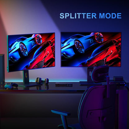PORTTA HDMI Matrix 4x2 4K 60Hz mit Audio-Extractor und ARC