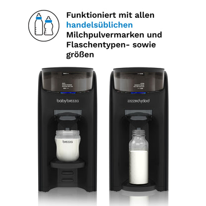 Baby Brezza Formula Pro Advanced – Automatischer Flaschenzubereiter – Mischt Milchpulver & Wasser perfekt per Knopfdruck – 3 Temperaturen – Für alle Flaschen & Pulver – BPA-frei, schwarz
