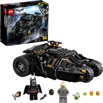 LEGO 76239 DC Batman Batmobile Tumbler Spielzeugauto - Duell Scarecrow. Schwarzes, robustes Klemmbaustein-Modell des Batmobile zum Rollenspiel.