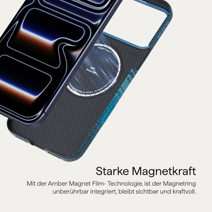 pitaka iPhone 17 Pro Max Ultradünne Aramid Hülle - Mondaufgang