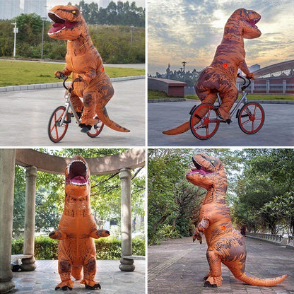 JASHKE Aufblasbares T-Rex Kostüm Dinosaurier Anzug für Erwachsene
