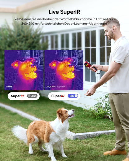 HIKMICRO E02 Wärmebildkamera SuperIR 240 x 240 mit visueller Kamera