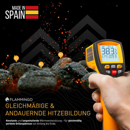 BELKO Grillbriketts 27 kg – Holzkohlebriketts für Holzkohlegrill