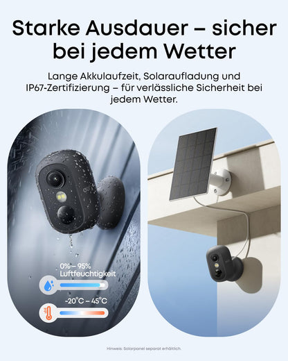 eufy eufyCam C35 Überwachungskamera 2er-Pack mit HomeBase Mini
