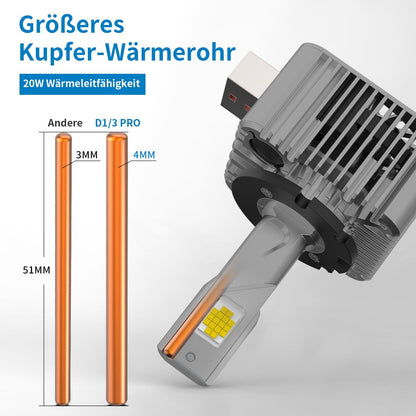 NUROTA D1S Xenon Brenner 6000K, 12V 60W, CANBUS-fehlerfrei, 2 Stück