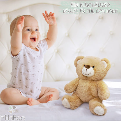 MilaBoo Windeltorte Junge Blau – Babygeschenk zur Geburt mit Teddybär