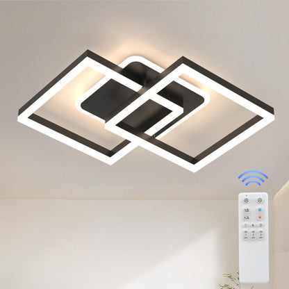 ANTENLICHT LED Deckenleuchte Modern Geometrisch Dimmbar - Schwarz. Geometrische Form, dimmbare LED-Beleuchtung für Innenräume.