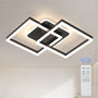 ANTENLICHT LED Deckenleuchte Modern Geometrisch Dimmbar - Schwarz. Geometrische Form, dimmbare LED-Beleuchtung für Innenräume.