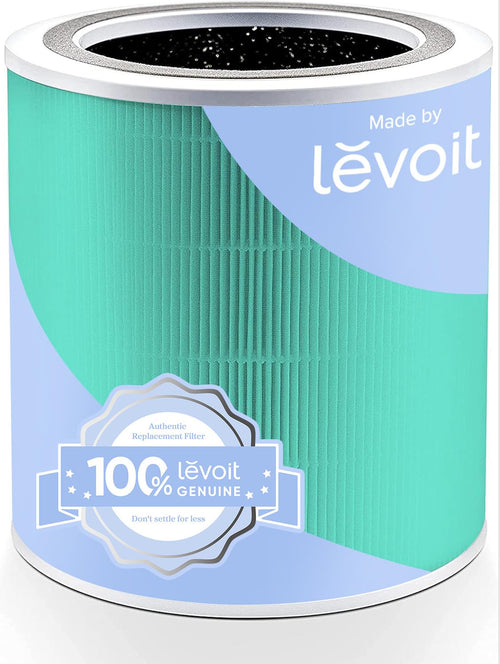 LEVOIT Core 400S Toxin Ersatzfilter. Zylindrischer Kombifilter, weiß. Für Core 400S Luftreiniger. Entfernt Gase, Gerüche und VOCs.