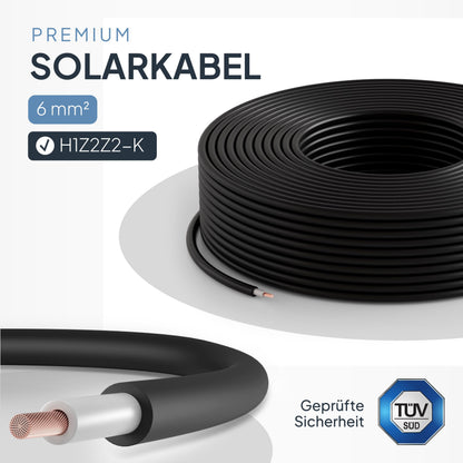 SEPO-Leitungen Solarkabel H1Z2Z2-K 6 mm² 100m Schwarz