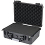 HMF ODK100 Outdoor-Fotokoffer, Transportkoffer mit Rasterschaumstoff aus schlagfestem Kunststoff mit Tragegriff
